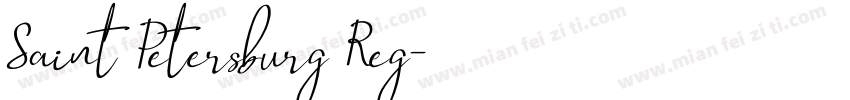 Saint Petersburg Reg字体转换